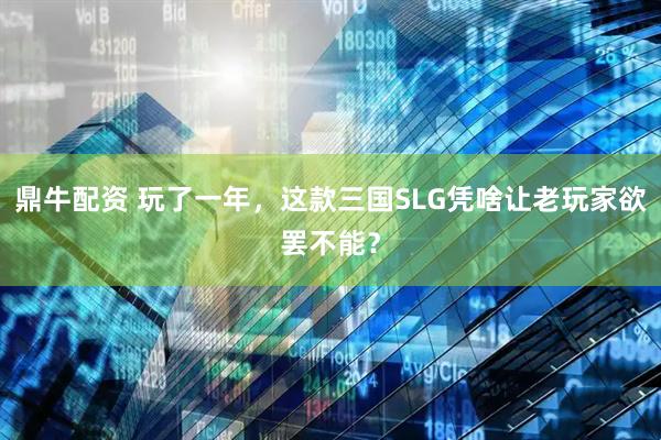 鼎牛配资 玩了一年，这款三国SLG凭啥让老玩家欲罢不能？